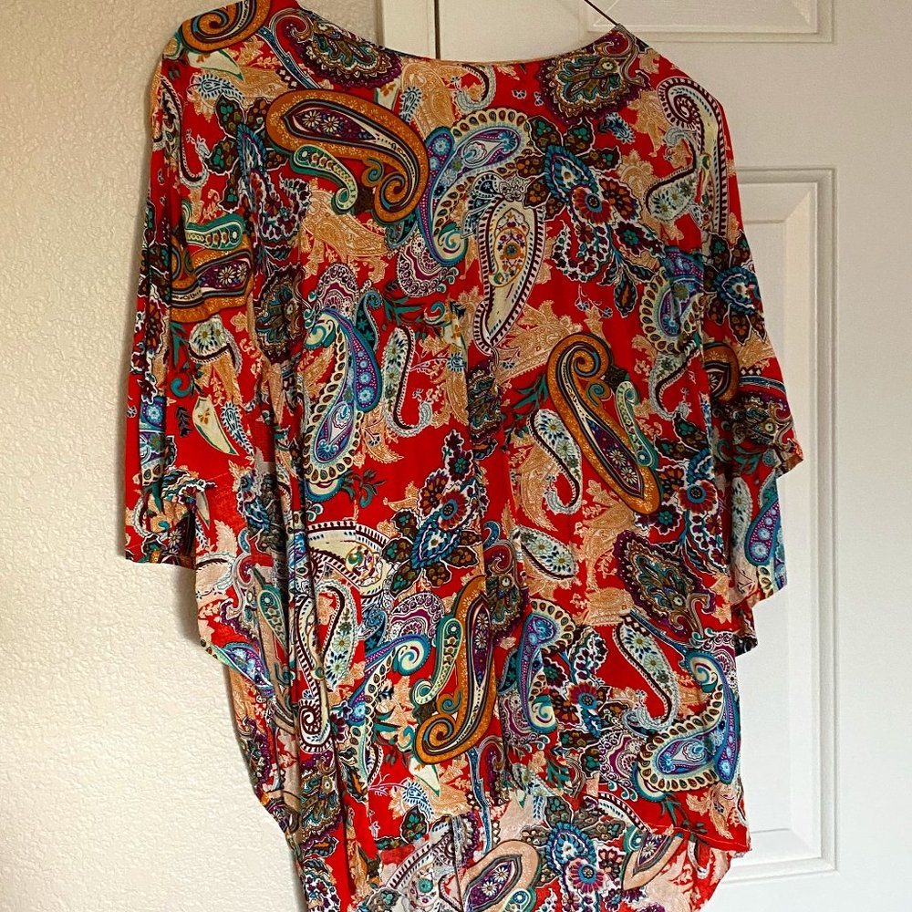 Loose Fitting Paisley Top